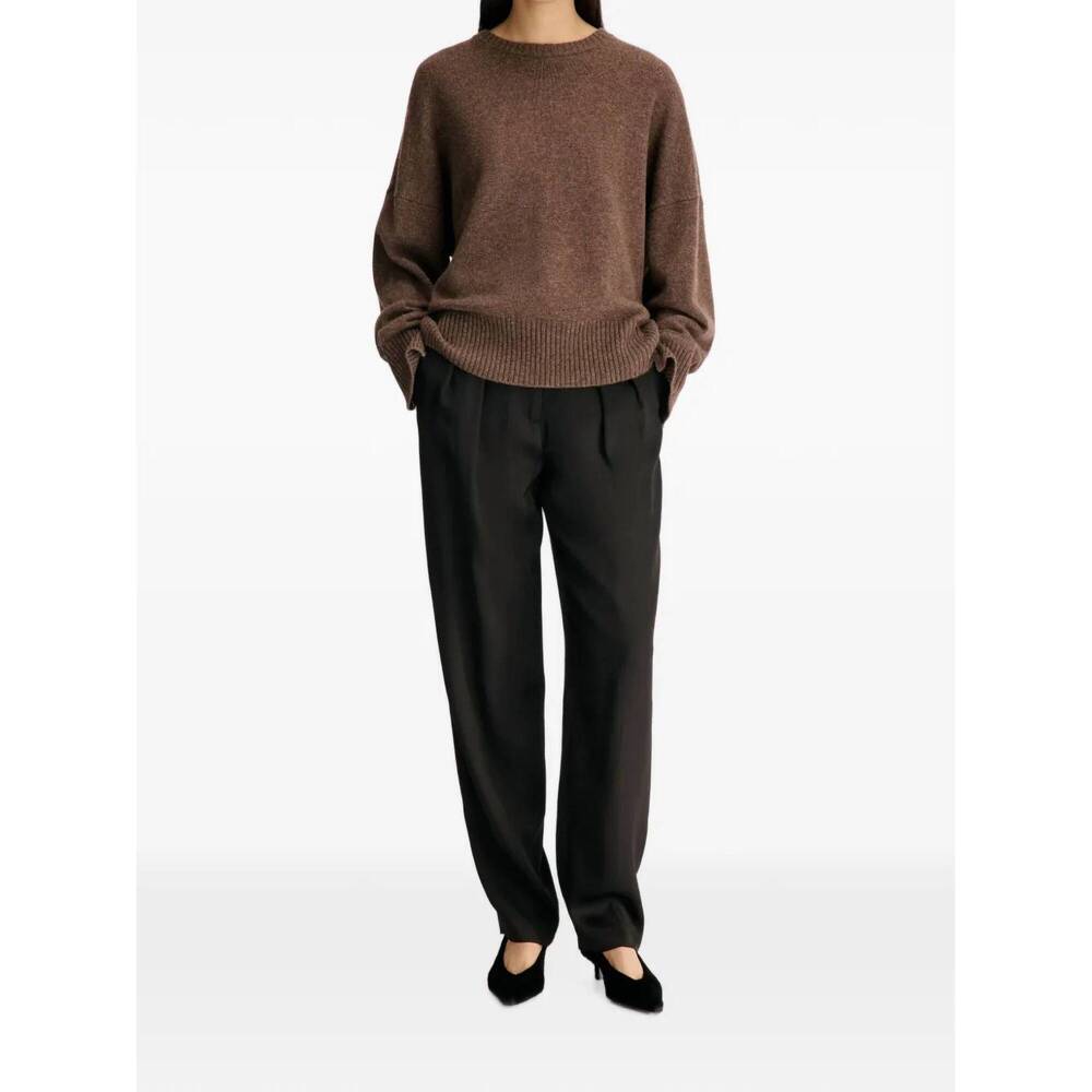 NEW LOULOU DE SAISON anton sweater in coffee